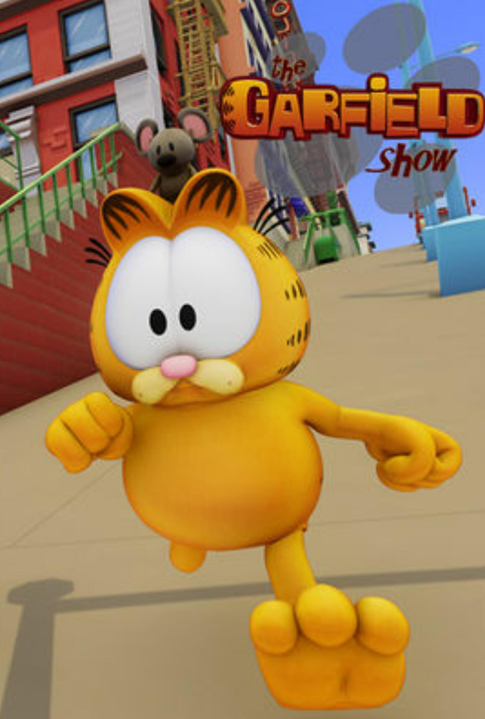 Garfield cartoon poster, Lyman character voice-over