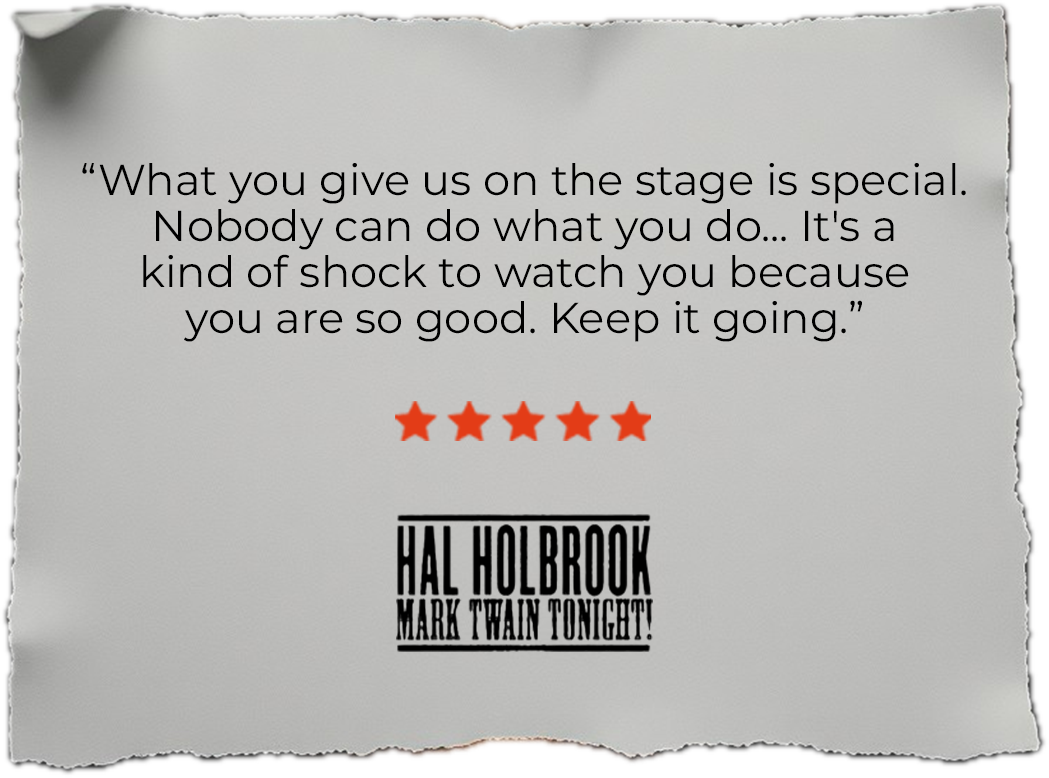 Quote about Frank Ferrante from Hal Holbrook