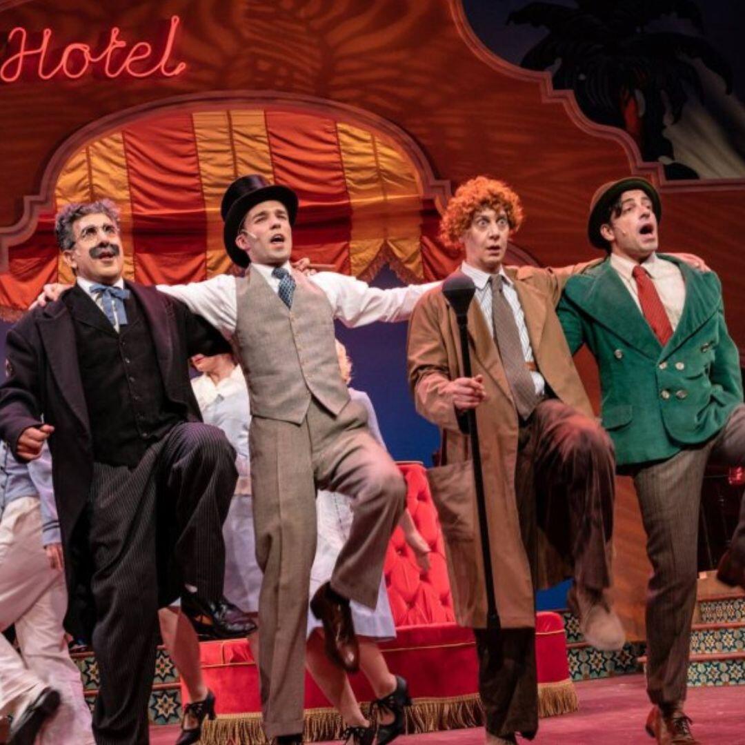 Frank Ferrante in a dramatic pose, final curtain